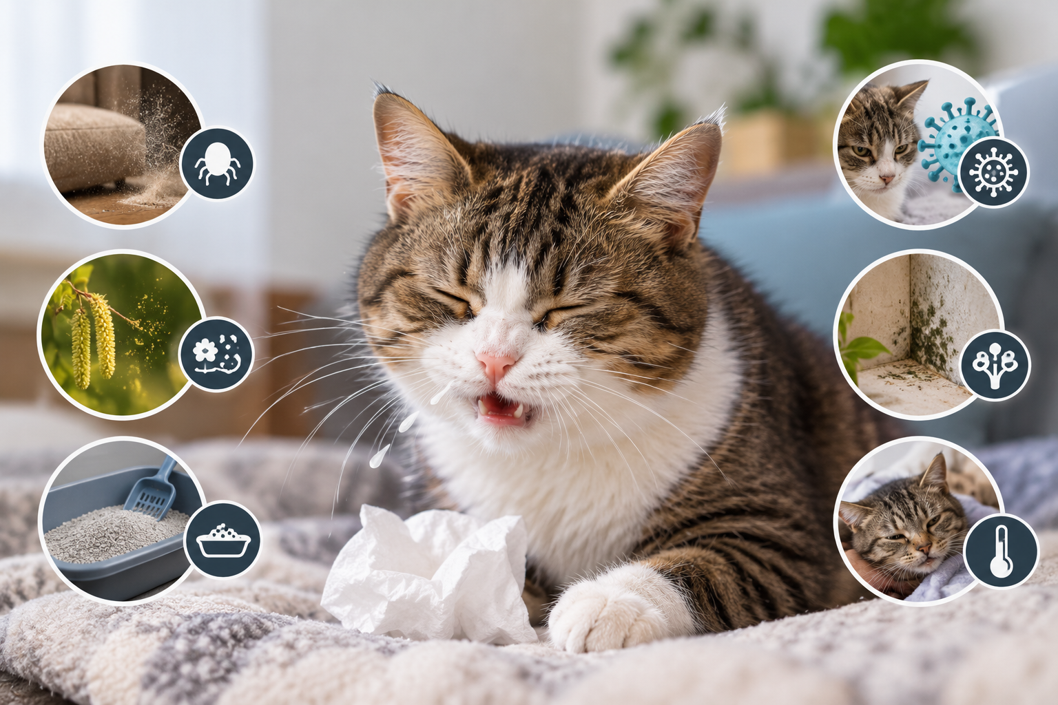 Why Is My Cat Sneezing a Lot?